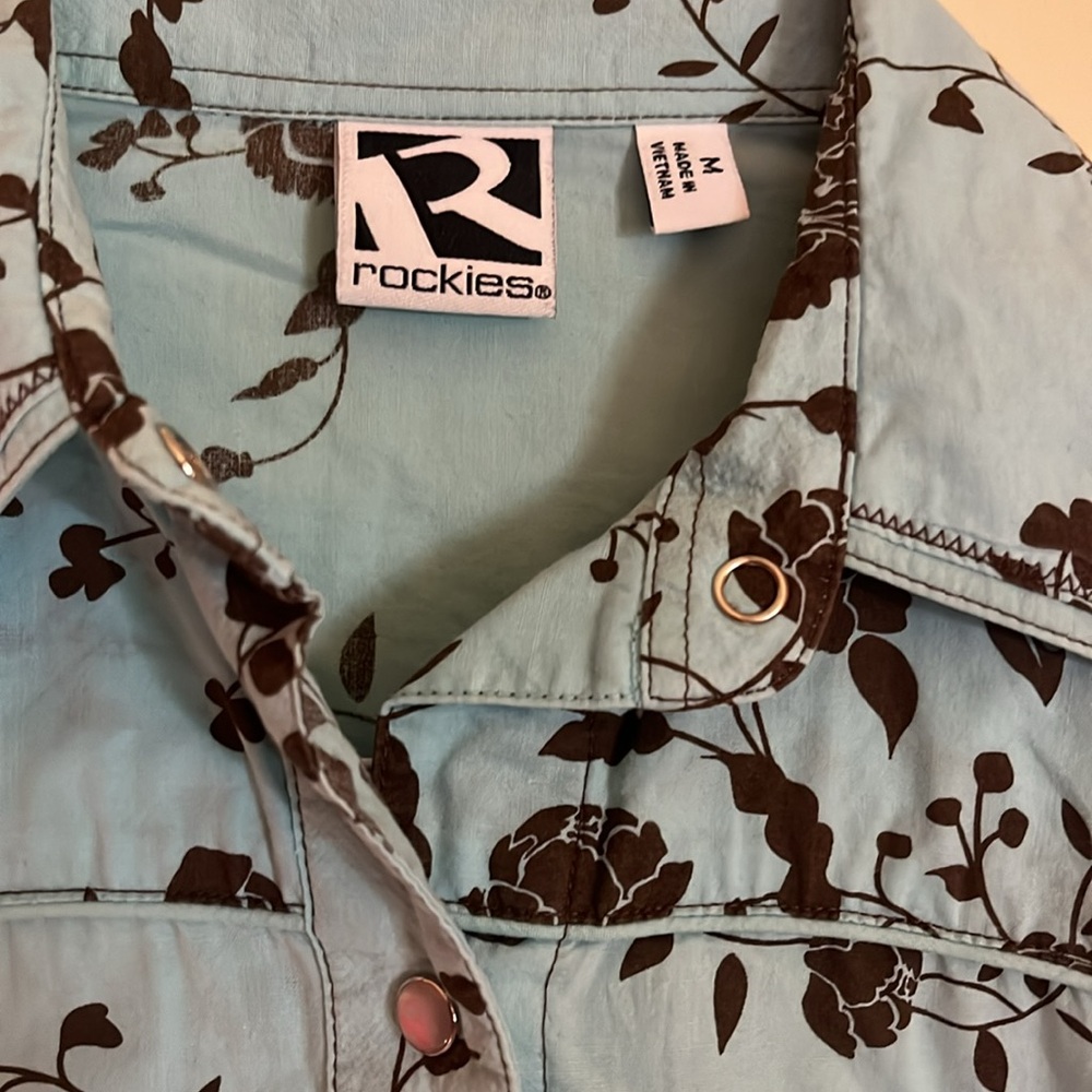 ROCKIES Women’s  Long Sleeve Western Shirt         size S